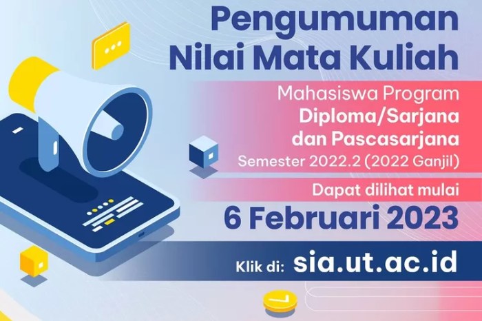 Daftar nilai ut