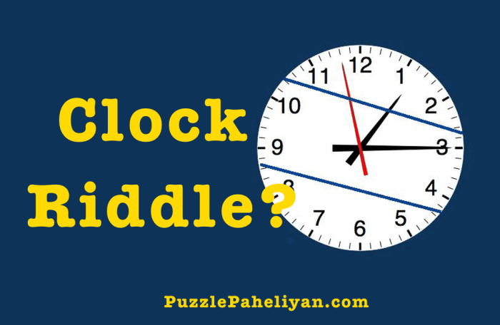 Riddle clock