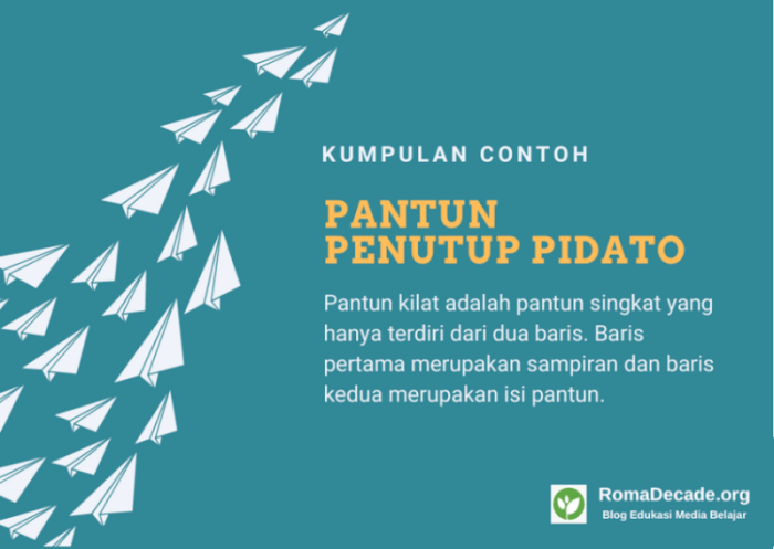 Pantun penutup pidato