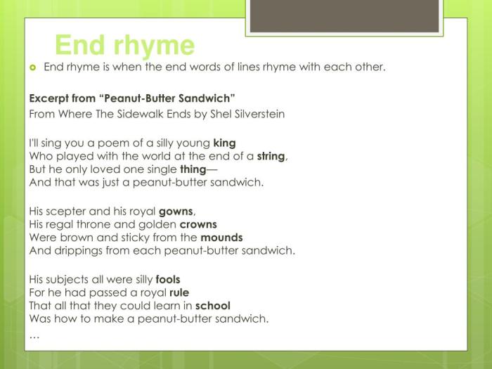 Rhyme scheme poem pattern rhymes marked usually letters presentation used ppt powerpoint