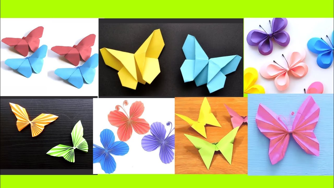 Cara membuat kupu kupu dari kertas origami