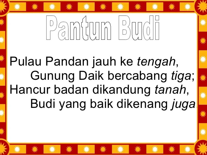 Pantun kanak kanak