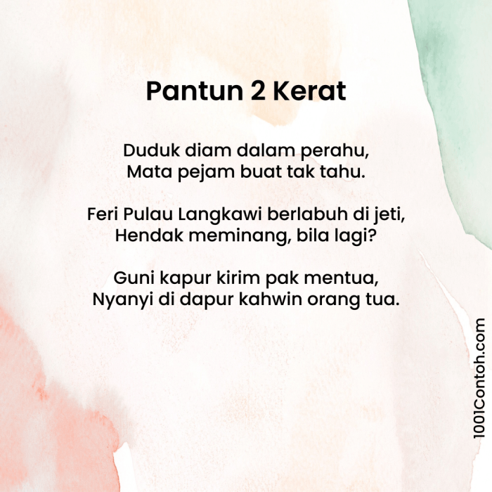 Pantun 4 baris