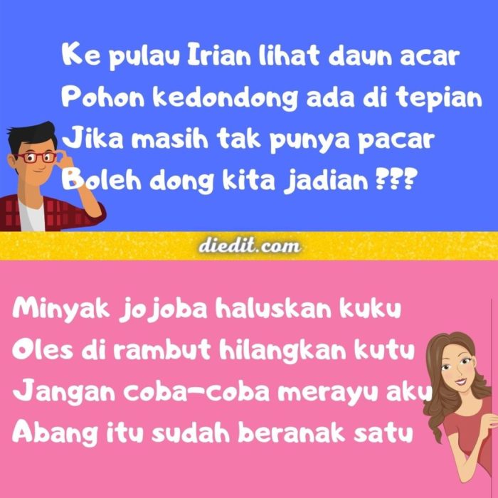 Contoh pantun jenaka