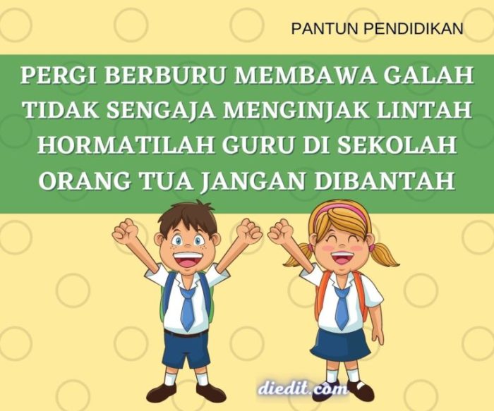 Pantun nasehat puisi sd pidato muda naskah kumpulan matahari bunga pendidikan belajar hias