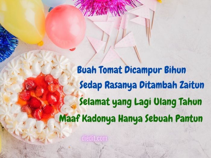 Pantun ulang tahun